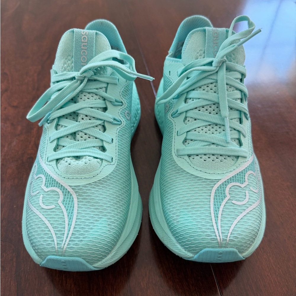 Saucony Women's Endorphin Pro 5, Aqua, size 6.5 - Picture 5 of 9